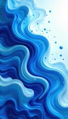 Abstract swirling blue & white fluid, halftone texture , seamless, elegant