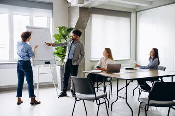 Business group working together at the office