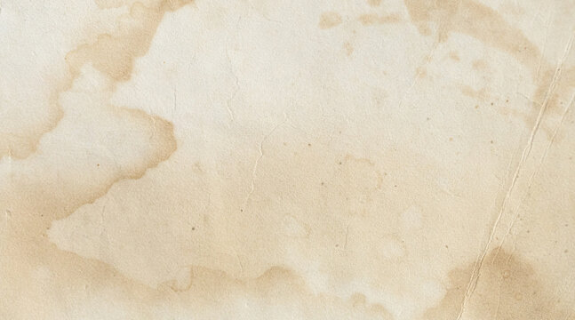 Aged beige paper texture with vintage stains