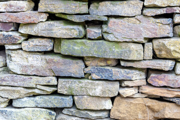 Fototapeta premium Stacked Stone Wall