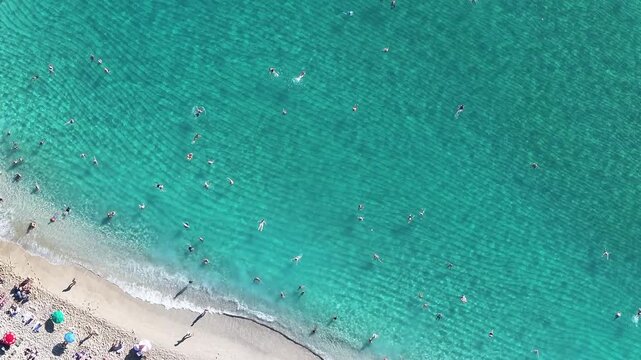 Alanya Castle(Alanya Kalesi) and Cleopatra Beach (Kleopatra Sahili) Drone Video, Alanya Antalya, Turkiye (Turkey)