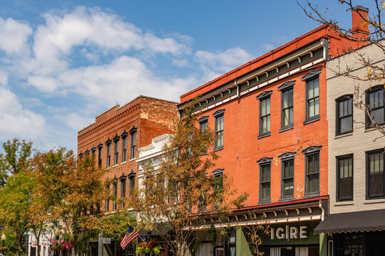 Jefferson City, MO-September 12, 2025: High Street, the main shopping street of the capital city.