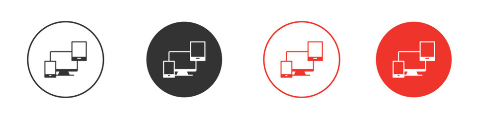 Responsive icon. pictogram sign for Ui UX