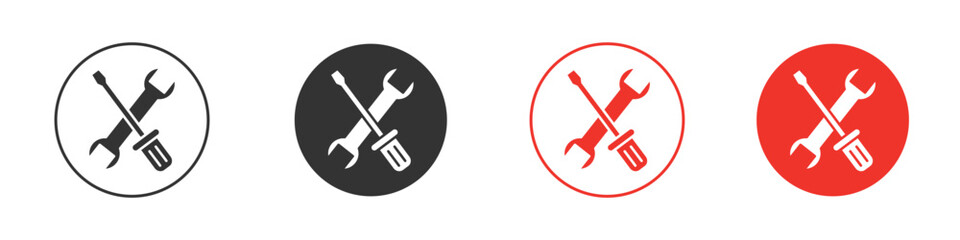 Repair tools icon. pictogram sign for Ui UX