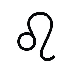 Leo zodiac sign astrology horoscope symbol template