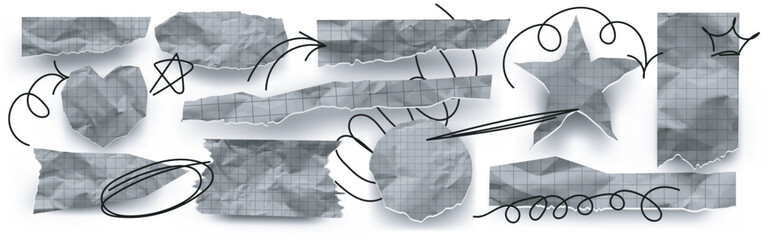 Message bubbles paper background template design