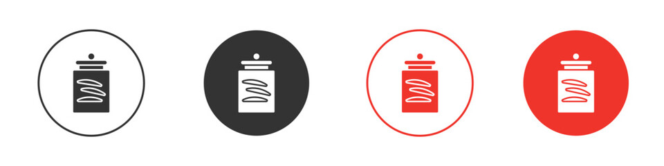 Cookies jar icon. pictogram sign for Ui UX