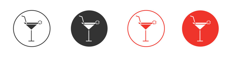 Cocktail icon. pictogram sign for Ui UX