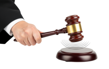 Judge's Gavel, Isolated, Cutout, Transparent PNG
