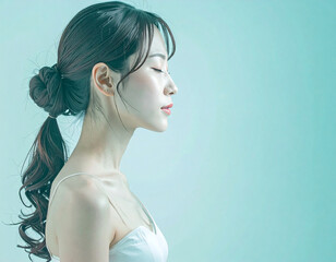 Profile of a Japanese Woman in Her 30s (Facing Right)_3