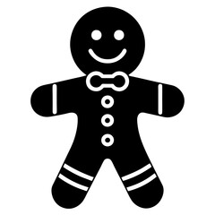 Gingerbread Man Vector Illustration | Festive Christmas Cookie Clipart Design