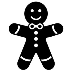 Gingerbread Man Vector Illustration | Festive Christmas Cookie Clipart Design