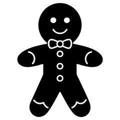 Gingerbread Man Vector Illustration | Festive Christmas Cookie Clipart Design
