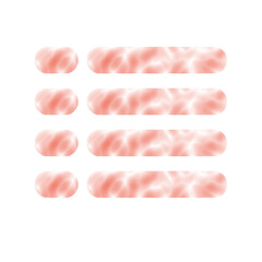 Abstract UI/UX loading state with a soft pink shimmer effect. Minimalist skeleton screen placeholder for a website menu or content list on an isolated white background.