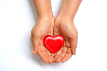 Obraz premium Hands holding heart. meaningful image