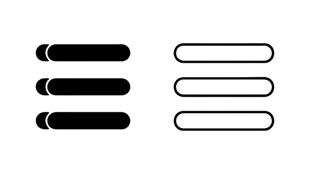 Rounded rectangle lines with transparent background