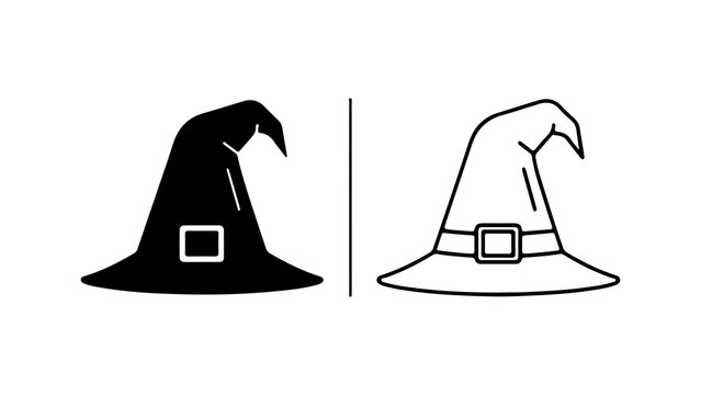 Witch hats with transparent background
