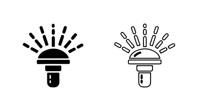 Sprinkler heads icon with transparent background