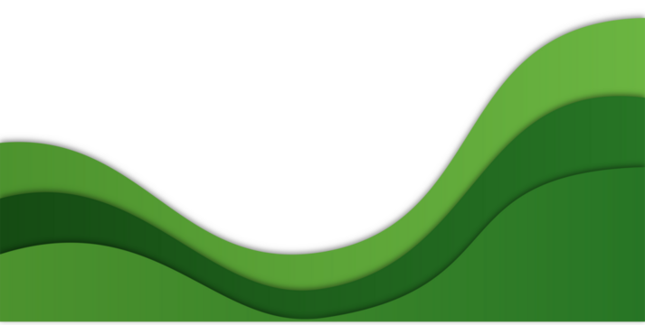 Green Layered Waves Abstract Background