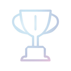 Trophy cup icon design template