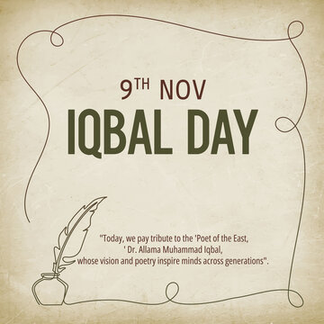 Iqbal day, 9th november. Allama iqbal national poet of Pakistan