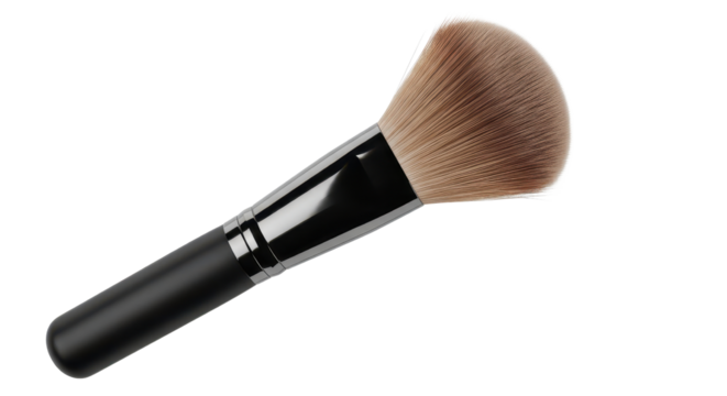 Large makeup brush for applying face powder isolated PNG with Transparent Background