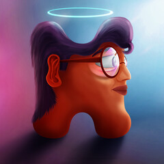 this is Character H alphabet: H for Honest, alphabet characters emojis,  every alphabet has there own story, fun learning sending different emojis.