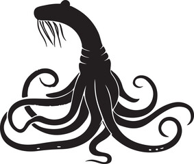 Octopus silhouette vector