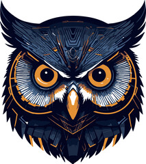 owl on a white background