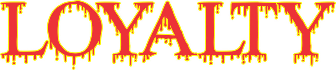 Loyality EPS.,Loyalty block crossword on white background