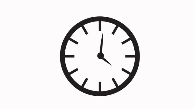 clock  icon animation simple flat