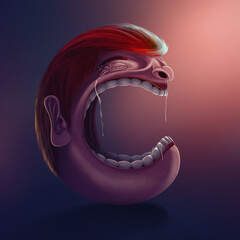 this is Character c alphabet: C for Cry, alphabet characters emojis,  every alphabet has there own story, fun learning sending different emojis.