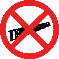 Fototapeta premium Scalable vector prohibition sign icon no smoking prohibition sign illustration eps format