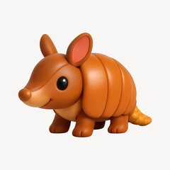 Fototapeta premium Cute cartoon armadillo toy