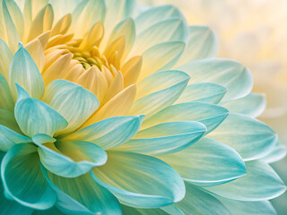 Soft abstract nature macro showing curved petal 