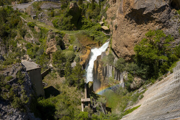 This landscape photo was taken in Europe, Spain, Aragon, Zaragoza, in summer. It shows the...