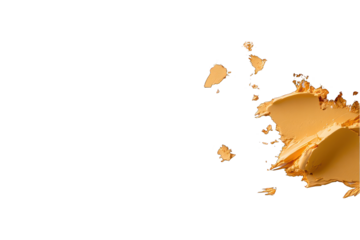 Cosmetic cream texture on transparent background beauty product concept