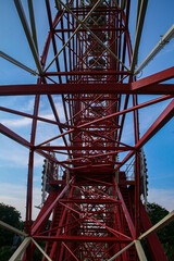 Structural framework of the Roller Coaster at Dufan amusement park, Jakarta