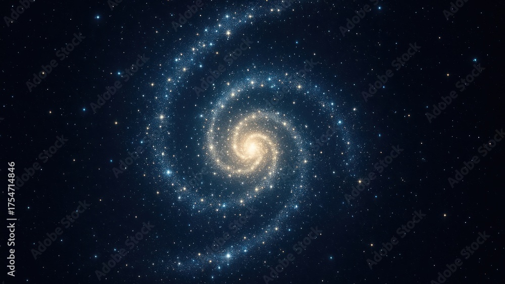 Canvas Prints spiral galaxy in deep space.