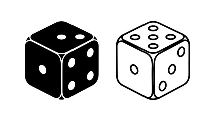 Dice pair with transparent background