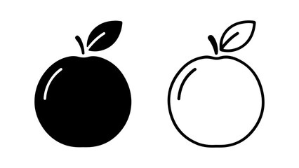 Apple icon with transparent background