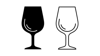 Wine glasses with transparent background