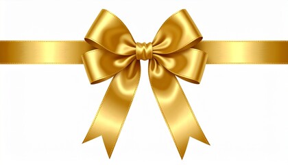 Golden Celebration Luxurious Bow and Ribbon for Festive Decorations and Gifts