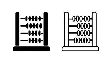 Abacus icons with transparent background