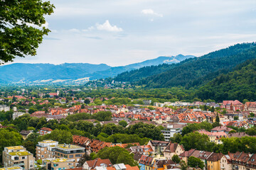 Germany Freiburg Breisgau Aerial Panorama
