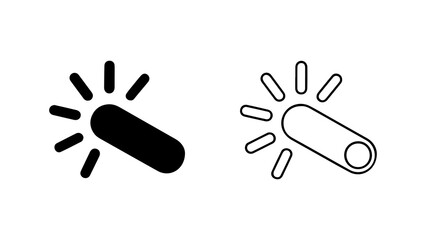 Brightness control icon with transparent background