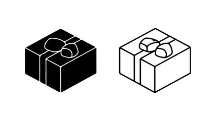 Gift boxes with bow with transparent background