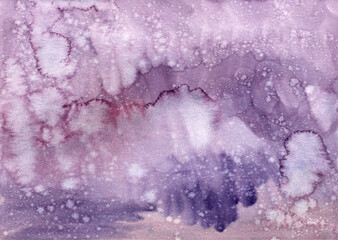 Abstract art Hand drawn texture TIE-DYE WASH watercolor plum cosmic decor illustration painted. Aquarelle effect drawing. Backdrop, fabric, business cards, wrap, poster print invitation, sketchbook.