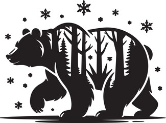 Abstract geometric composition with vibrant color accents and clean lines