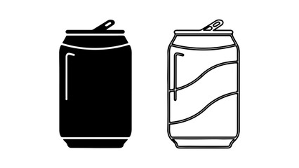 Aluminum cans with pull tabs with transparent background